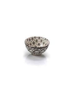 Avive - Ciotolina in Ceramica Decorata Linea Canton  Black & White Ø 9 cm