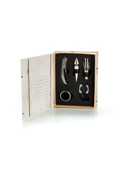 SET VINO 5PZ IN SCATOLA LIBRO