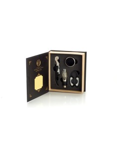 SET VINO 4PZ IN SCATOLA LIBRO