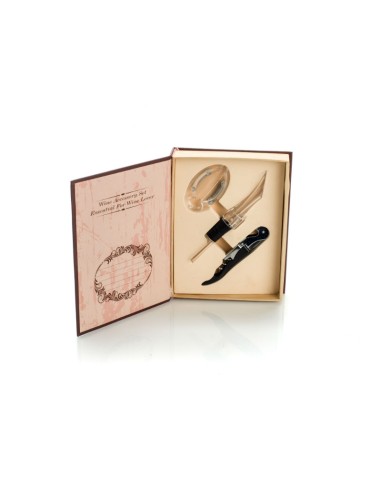 SET VINO 3PZ IN SCATOLA LIBRO