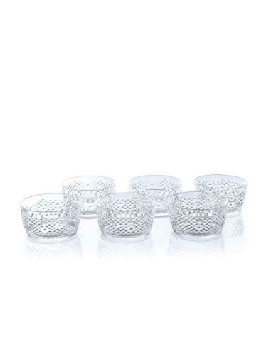 Set 6 coppette in metacrilato trasparente