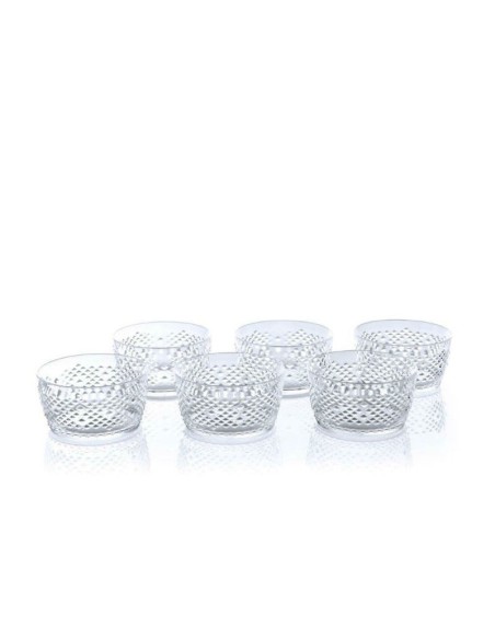 Set 6 coppette in metacrilato trasparente