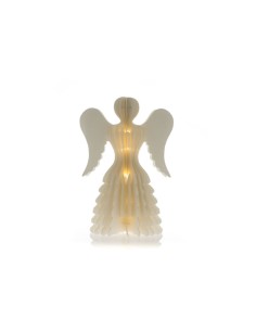 ANGELO CARTA 3D CON LED H 36 CM