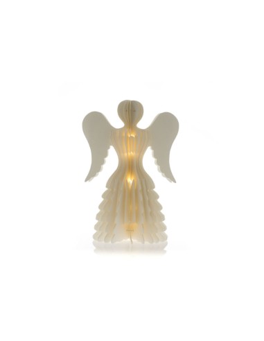 ANGELO CARTA 3D CON LED H 36 CM