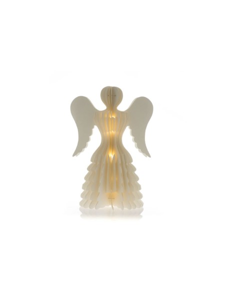 ANGELO CARTA 3D CON LED H 36 CM