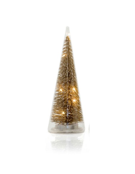 ALBERO NATALE ORO LUMINOSOC/LED H25CM