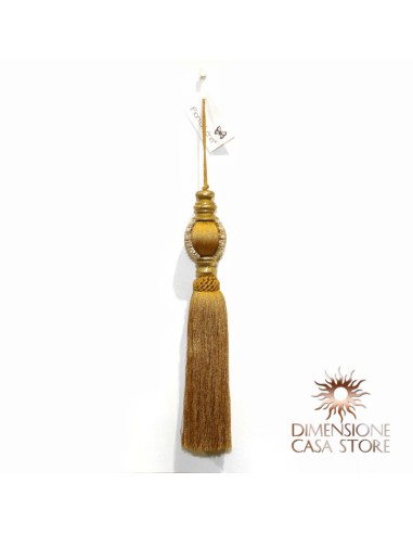 Decorazione appendibile con strass, oro