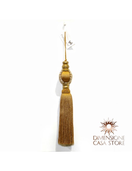 Decorazione appendibile con strass, oro