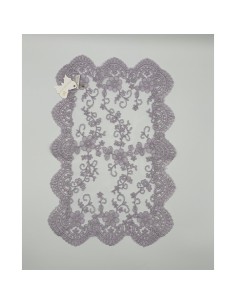 Fiori di Lena - Runner pizzo lilla cm 42X28 con scatola