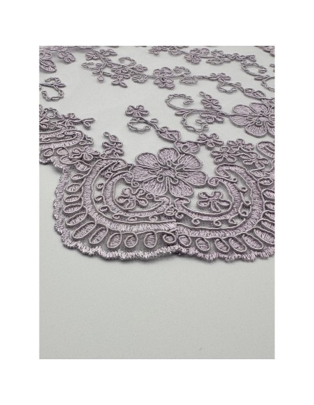 Fiori di Lena - Runner pizzo lilla cm 42X28 con scatola