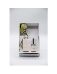 Fiori di Lena - Bottiglina con scritta e dalie con profumo spray Seta 30 ml in scatola regalo 2