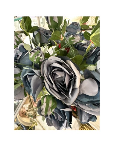 Fiori di Lena - Ramo rose blu cm 70 h