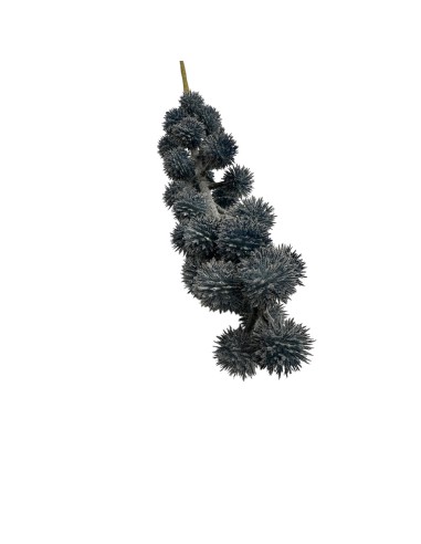 Fiori di Lena - Ramo ricci blu brinato cm 65 h