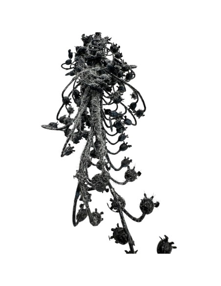 Fiori di Lena - Ramo campanelle brinate blu cm 72 h