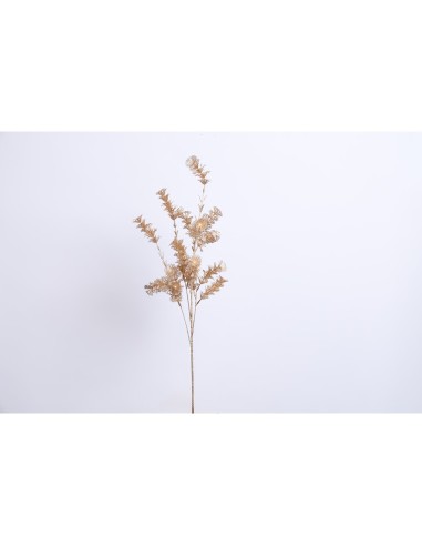 Fiori di Lena - Ramo eucalipto glitter natalizio oro h 80 cm