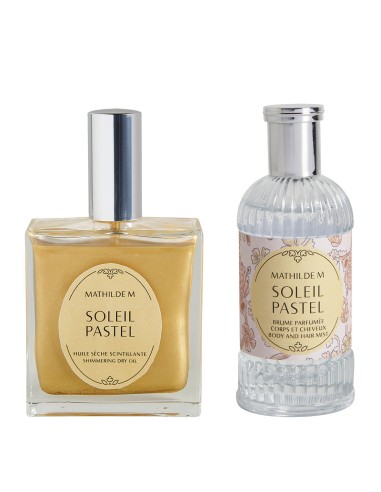 Mathilde M - Cofanetto olio secco 100 ml e acqua corpo e capelli 75 ml - Soleil Pastel