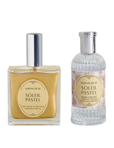 Mathilde M - Cofanetto olio secco 100 ml e acqua corpo e capelli 75 ml - Soleil Pastel