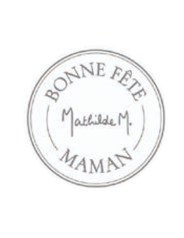 Mathilde M - Adesivi autoadesivi Bonne Fête Maman - ø 30 mm