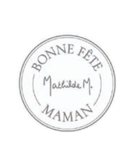 Mathilde M - Adesivi autoadesivi Bonne Fête Maman - ø 30 mm