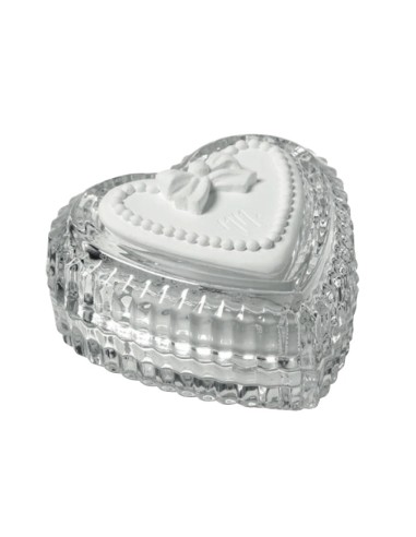 Mathilde M - Scatola a forma di cuore Romance 8,7 x 5 x 8,7 cm