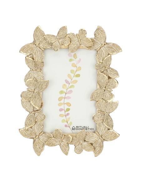 Rituali Domestici - Tiguardo Farfalle Portafoto 10x15 Cm Resina 10X15.5H Cm