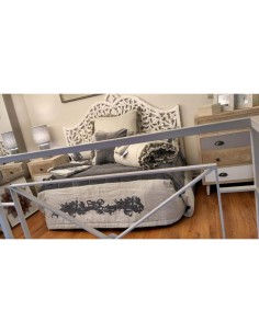 Charme - Set coordinato tessile in lino, cotone e velluto, colore grigio e antracite 2