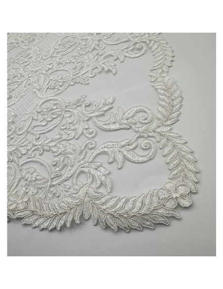 Fiori di Lena - Runner doppio pizzo Impero avorio cm 140 x 40