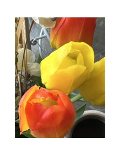 Fiori di Lena - Tulipano real touch giallo cm 45 h 2