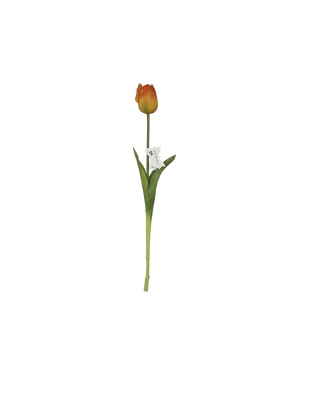 Fiori di Lena - Tulipano real touch arancio sfumato cm 45 h
