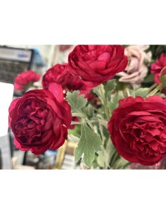Fiori di Lena - Ramo 3 ranunculi fucsia cm 52 h 2