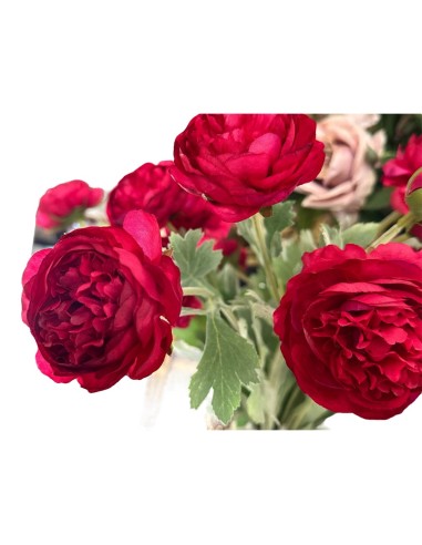 Fiori di Lena - Ramo 3 ranunculi fucsia cm 52 h
