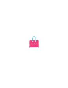 Beach Girl - Handbag rosa candy dettagli azzurro cm 30 x 24 x 18