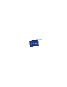 Beach Girl - Pochette sfrangiata blu dettagli azzurro 28x22 cm