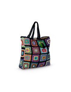 Granny - Borsa all season nero/multicolor 35x35x10 cm