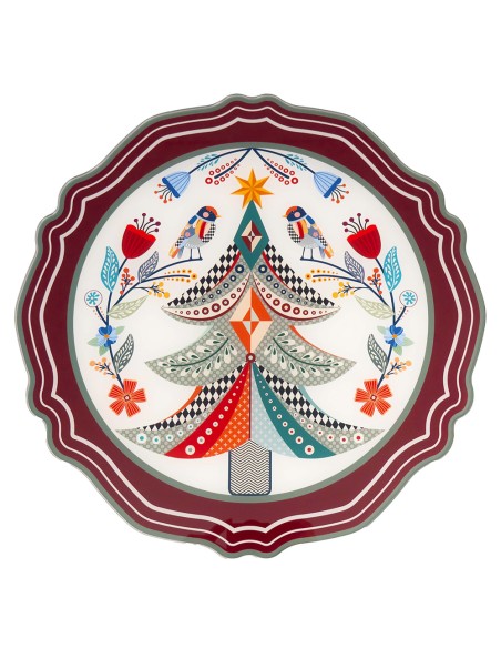 Vesta Home - Set 2 Sottopiatti Natalizi·albero·36 X 36 H Th. 3 Mm