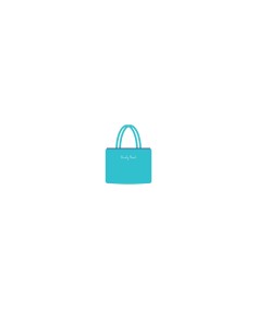 Marisol - Borsa mare velour con pompon azzurro/blu cm 42 x 32 x 16
