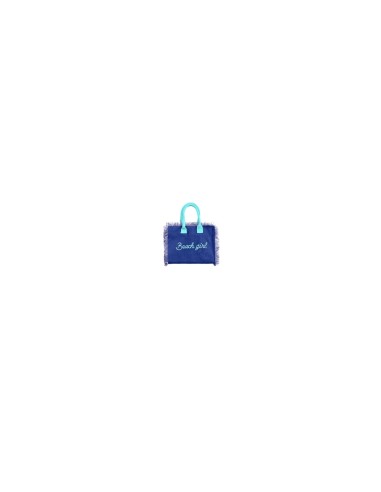 Beach Girl - Handbag blu dettagli azzurro cm 30 x 24 x 14
