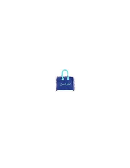 Beach Girl - Handbag blu dettagli azzurro cm 30 x 24 x 14