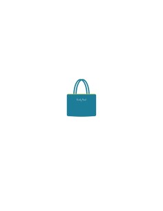 Marisol - Borsa mare velour con pompon ottanio/verde mela cm 42 x 32 x 16