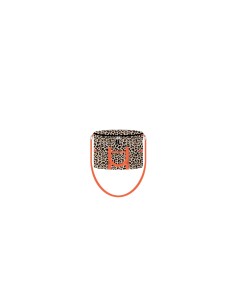 Leopard - Borsa termica 14 lt classic nude/nero dettagli arancio
