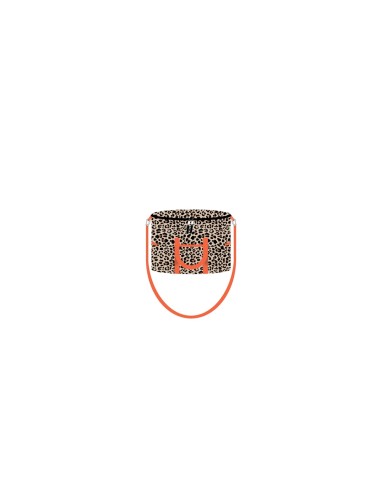Leopard - Borsa termica 14 lt classic nude/nero dettagli arancio