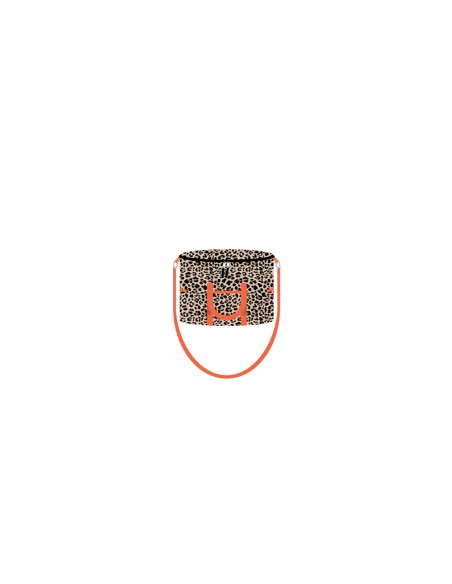 Leopard - Borsa termica 14 lt classic nude/nero dettagli arancio