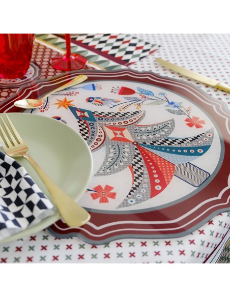 Vesta Home - Set 2 Sottopiatti Natalizi·albero·36 X 36 H Th. 3 Mm