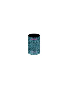 Leopard - Sacca mare azzurro/nero dettagli fucsia cm 25 x 25 x 50