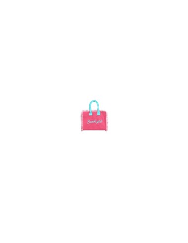 Beach Girl - Handbag fucsia dettagli azzurro cm 30 x 24 x 16