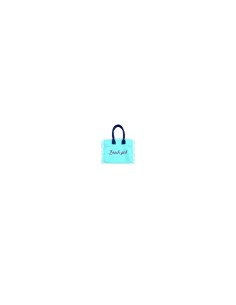 Beach Girl - Handbag azzurro dettagli blu cm 30 x 24 x 20