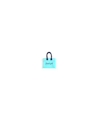 Beach Girl - Handbag azzurro dettagli blu cm 30 x 24 x 20