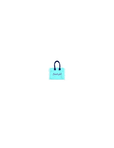 Beach Girl - Handbag azzurro dettagli blu cm 30 x 24 x 20