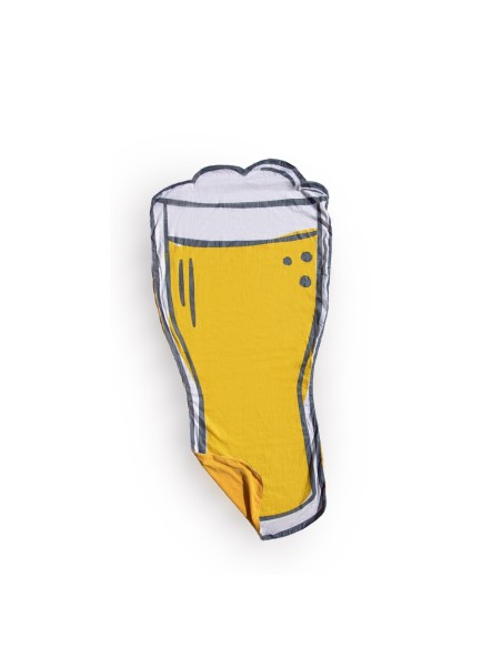 Beer - Telo mare kikoy sagoma bicchiere birra cm 90x170