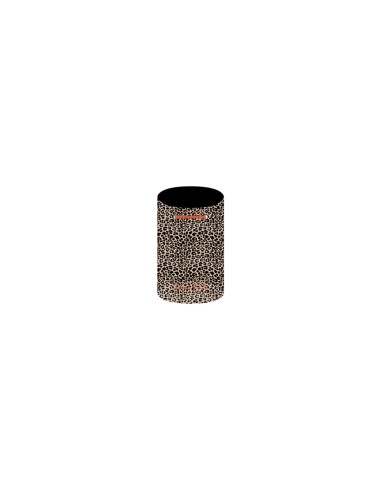 Leopard - Sacca mare classic nude/nero dettagli arancio cm 25 x 25 x 50